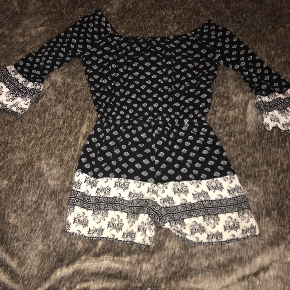 shorts romper with long sleeves
